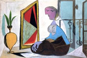 woman at the mirror II